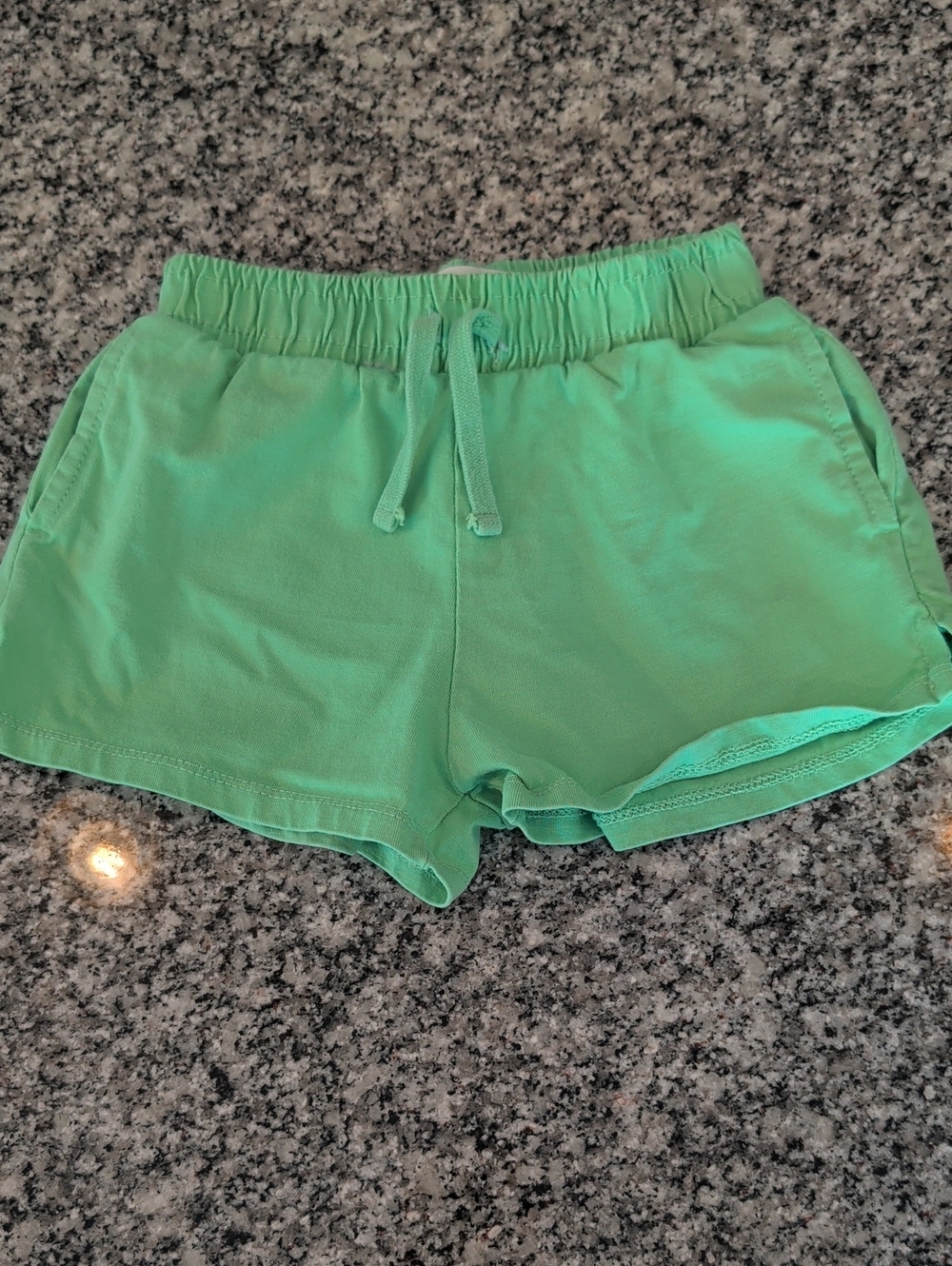 Zara Mint Green Drawstring Kids Shorts